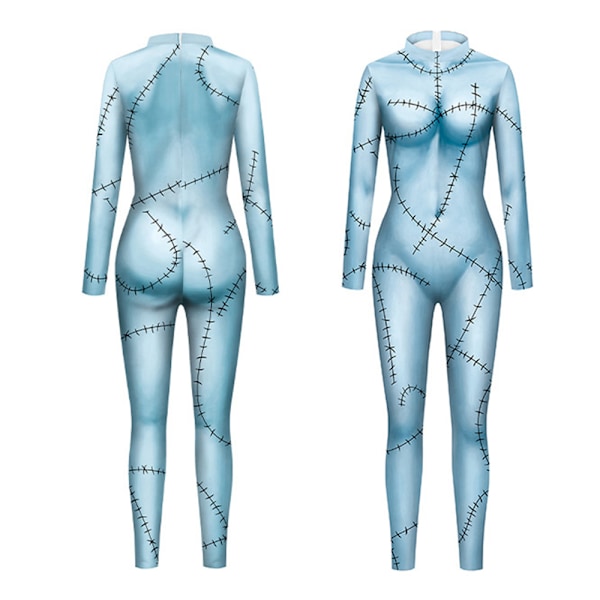 Halloween 3D-printet jumpsuit til kvinder - The Nightmare Before Christmas A M