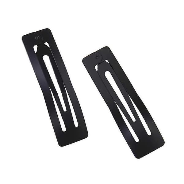 4x10 stk. Sorte Metal Blank Hår Snap Clips Håndværk DIY 6 Pcs