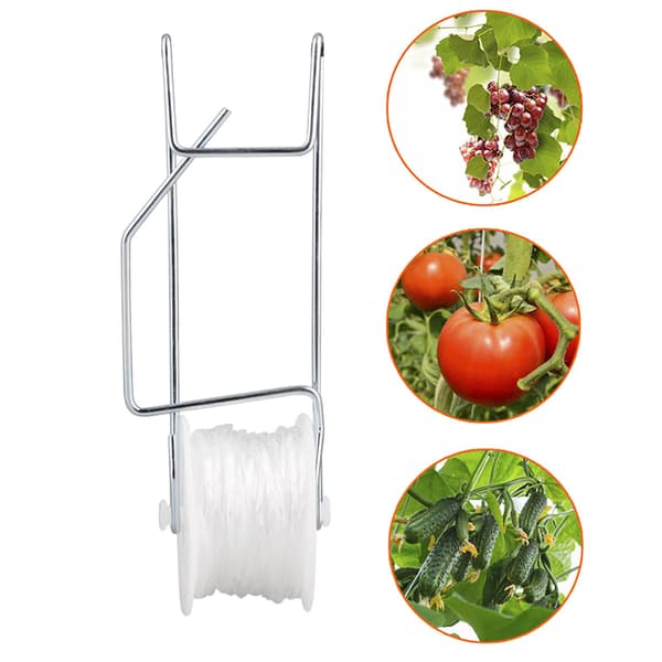 Hvit tau, 1 stk, 15m lengde, hagebånd for planter