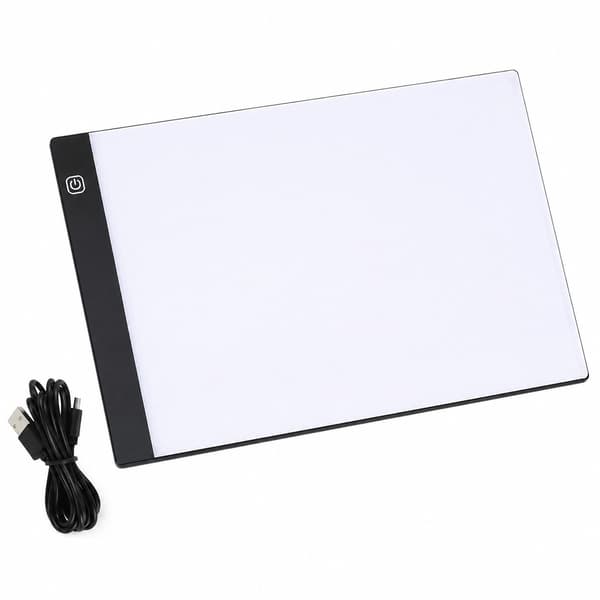 LED-ljuslåda för spårning A4, USB-driven, 33,5x23,5 cm, transparent, plast