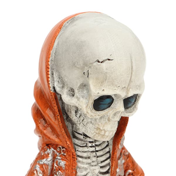 Skelettfigur i harts, cool utsökt staty, heminredning, present typ D