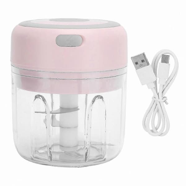 Mini USB-drevet hvitløkshakker 250 ml matkutter for grønnsaker og matlaging
