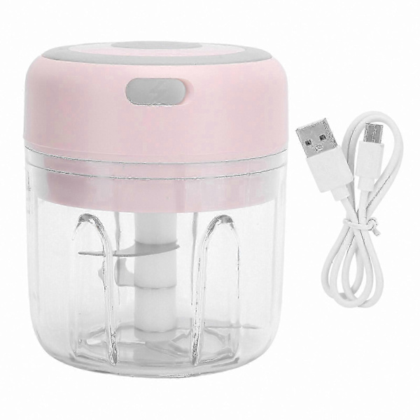 Mini USB-driven vitlökshackare 250 ml matberedare för grönsaker och matlagning
