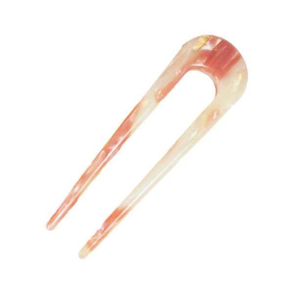 6x Franska Hårnålar Hårgaffel för Knutar Dubbelbent Hårsticka, U-formad 4 Pcs