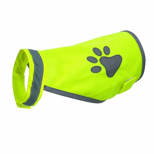 Hund Reflexväst, Hög Synlighet Säkerhetsväst för Hundar, Storlek L, Polyester, Nattpromenader