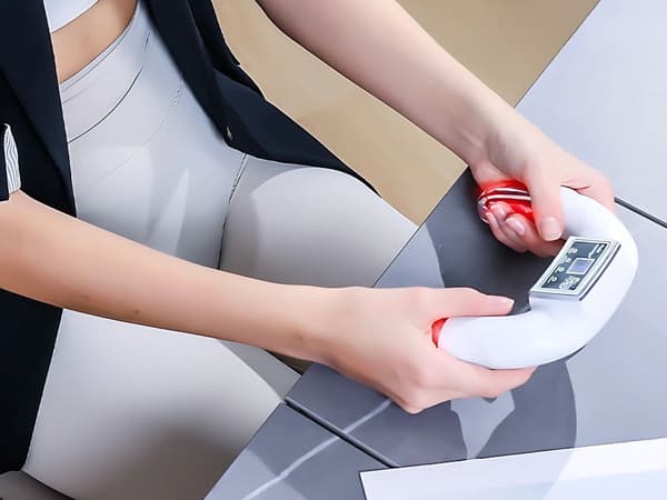 EMS Håndmassager, Elektrisk Pulsterapi til Smertelindring, 7 Tilstande, 50 Niveauer, Genopladelig