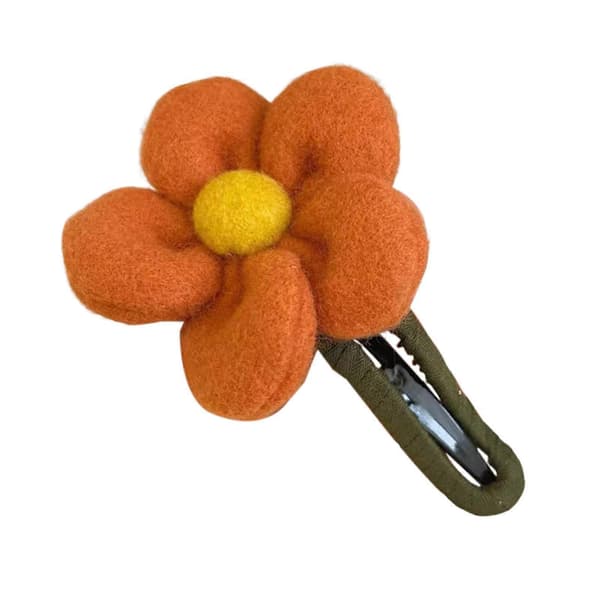Efterår Vinter Stor Blomst Hårklemmer Elegante Hårspænder Kvinder Piger