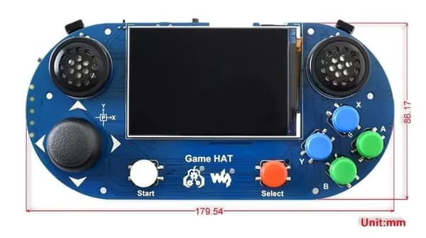 Raspberry Pi Bærbar Spillekonsol Hat med 3,5 Tommer IPS Skærm til Retro Gaming