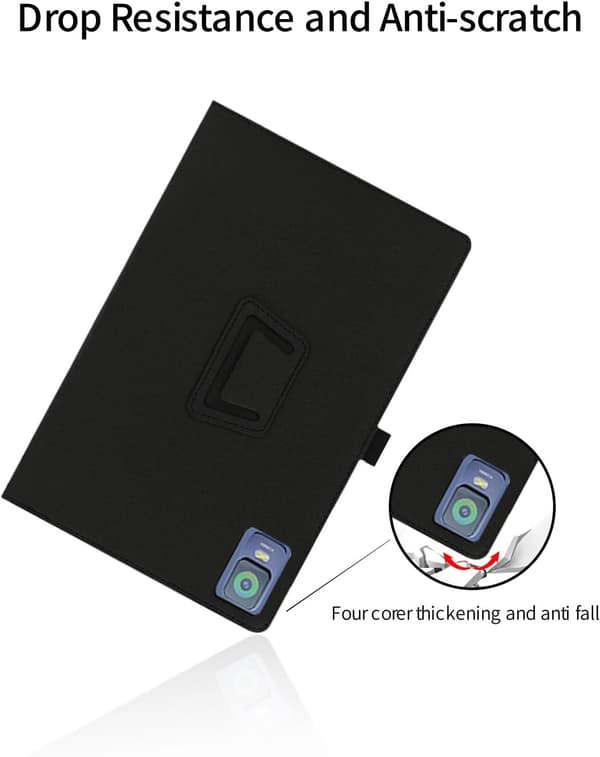 Fodral för XPPen Magic Drawing Pad 12.2\", PU-läder, vikbart stativ, pennhållare, handledsrem