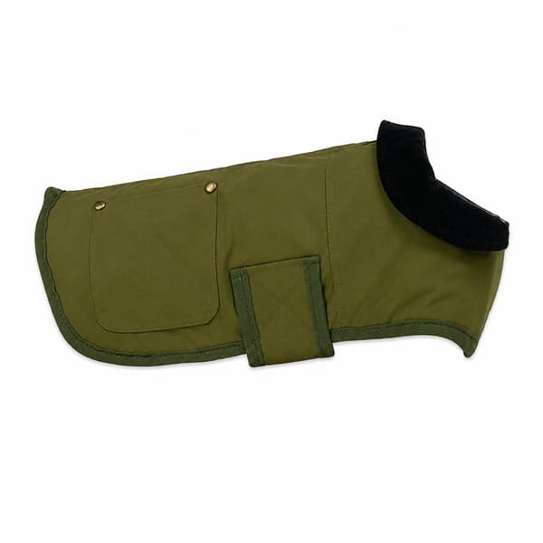 Hundvinterjacka, Vadderad Bomullsjacka, Slitstark Varm, Canvas, Khaki, S-4XL