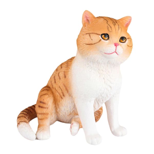 Katt Figur Skulptur Samleobjekt Dyreleke for Bursdag Jul Hjem