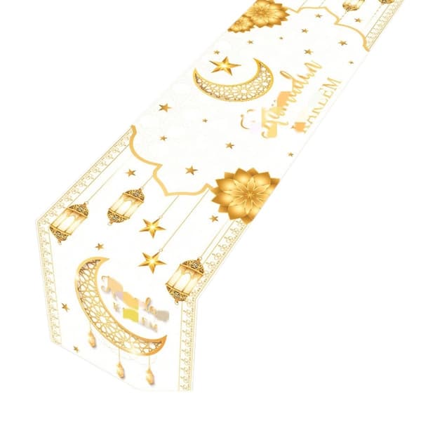 Ramadan Dekorationsbanner 35x180cm, 65g, til Eid Mubarak Fest