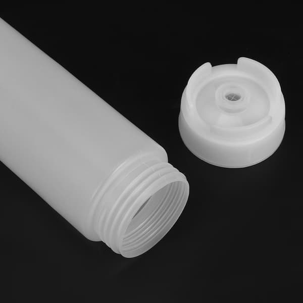 Sæt med 3 genopfyldelige squeeze-flasker til saucer, krydderidispensere, hvid, plast, køkken