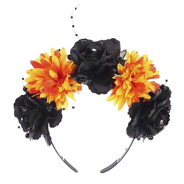 Dame Rhinestone Blomster Hodebånd Kostyme Fancy Kjole Hodeplagg -