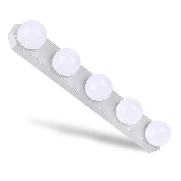 Bærbart LED sminkespeillys, USB oppladbart, 3 lysmoduser for baderom og omkledningsrom