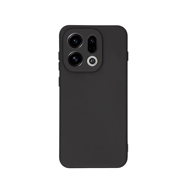 Magnetisk monteringssæt med flydende silikonecover til Oppo Find X9, sort
