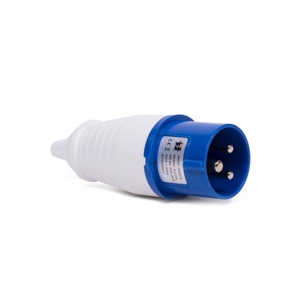 CEE-stik Blå, 16A IP44 220V-240V 3500W, Industriel Strømstik