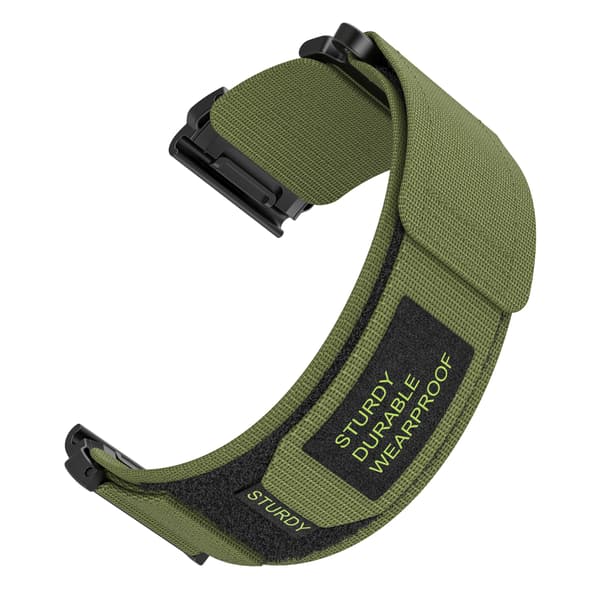 Nylon urrem til Garmin 22mm, kompatibel med Fenix 6/7, Forerunner 945/955, Instinct 2