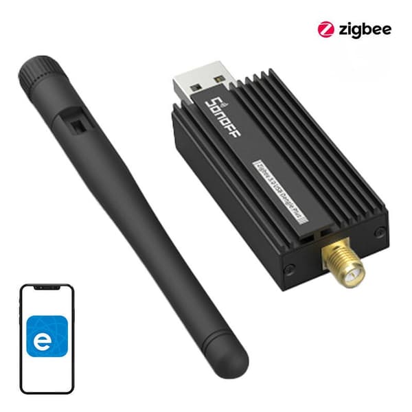 Zigbee 3.0 USB-dongle Plus-E, Zigbee-yhdyskäytävä Home Assistantille, Zigbee2MQTT:lle, alumiiniseos