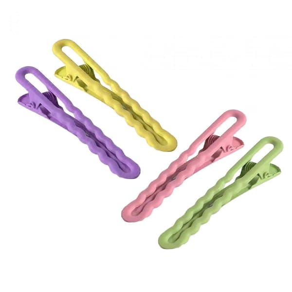 6x4x Snap Hårspænder, Metal Barrettes Søde Ensfarvede Candy Farve Hår Accessories 2 Pcs
