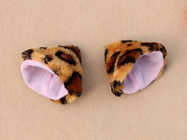 6x Kattöron Hårklämma Hårnål Cosplay - Leopardtryck