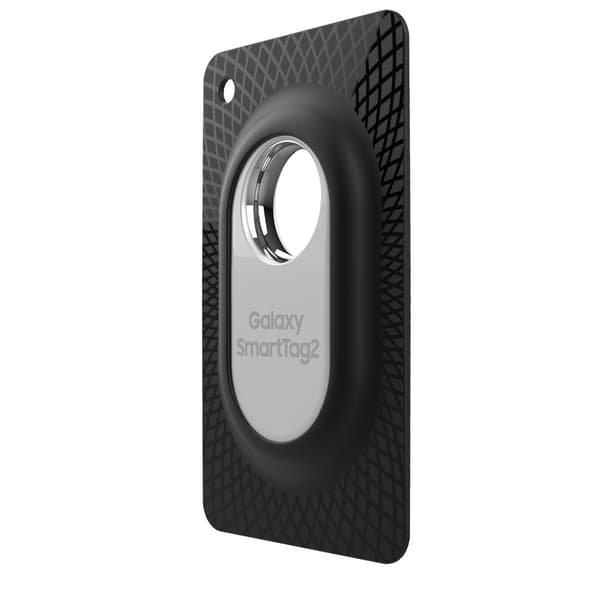 TPU-etui til Galaxy SmartTag2, stødsikkert, fingeraftryksafvisende, sort, 8,2 cm x 5 cm