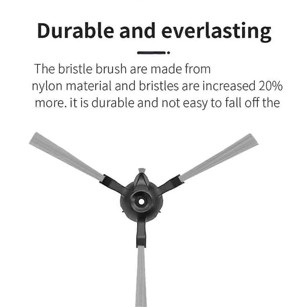 12 stk. sidebørster for Xiaomi E5 / C108 robotstøvsuger, reservedeler