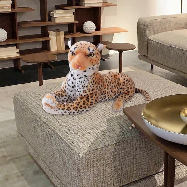 Plyslegetøj komfort Pude stue 30cm leopard print 30cm
