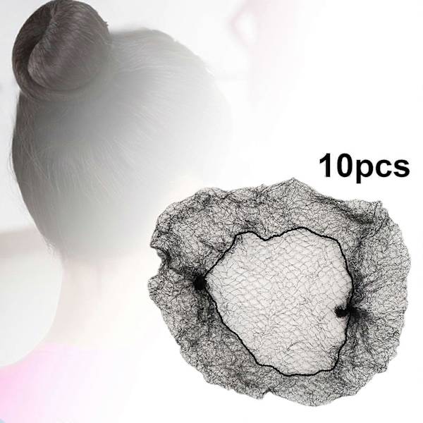 2x 10 Stykker, Usynlige, Hårnet, Usynlige, Mesh Elastisk Kant Hårnet, Mesh Net