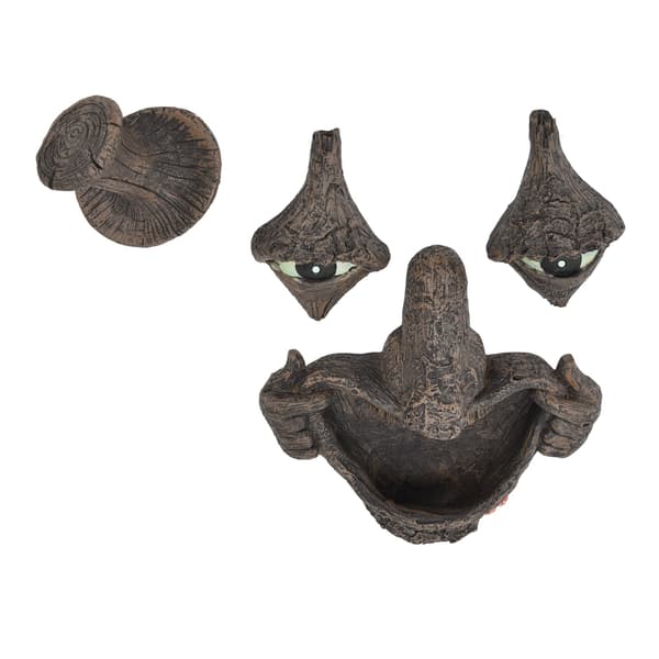 Treetryne utendørsstatue, hagepynt, skogsfest-fantasiskulptur