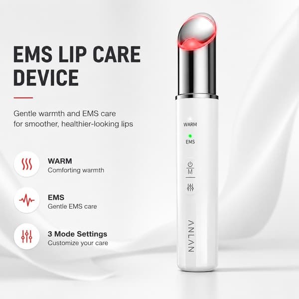 EMS Ögonmassager, Röd & Blå Ljusterapi, Vibration, Värme, Jonofores, Anti-Aging