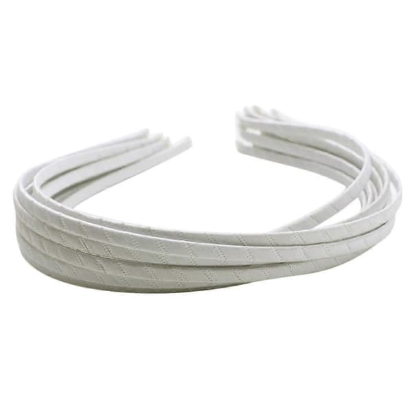 10 st Hårgummiband, Satin Scrunchie Pannband Hårband Elastiska Chouchous Hår Cream White