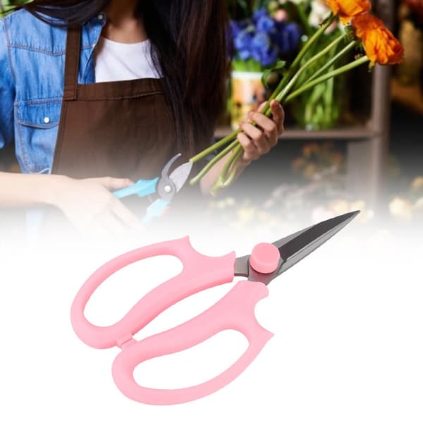Blomster beskæresaks, pink, multifunktionel blomstersaks