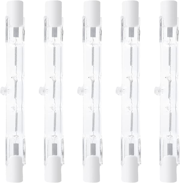 Halogenlampe Lineær R7s 300W 1500lm 118x10mm, Klart Sterkt Lys for Arbeidslys