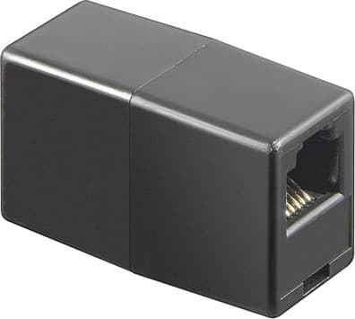 RJ45 netværksstik 8P8C, sort, Ethernet-stik
