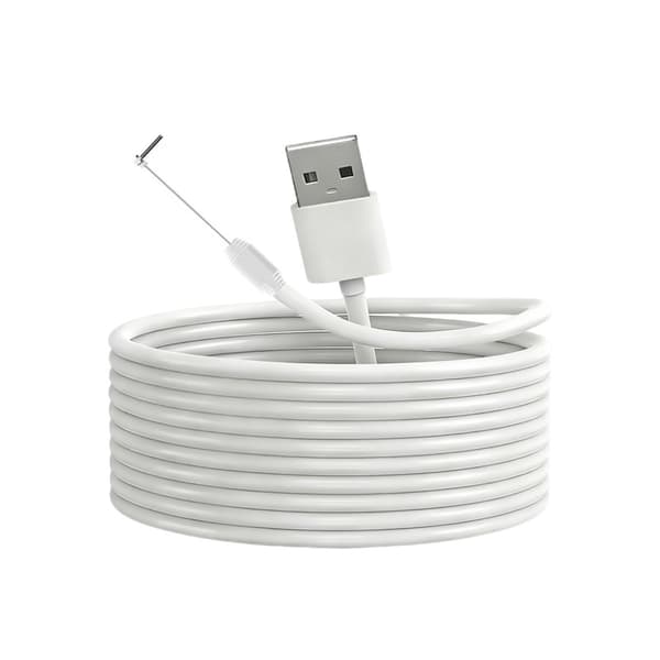 Ring-ovikellon virtajatkojohto 4m, erittäin ohut litteä johto Ring Basic/Plus/Pro -malleille