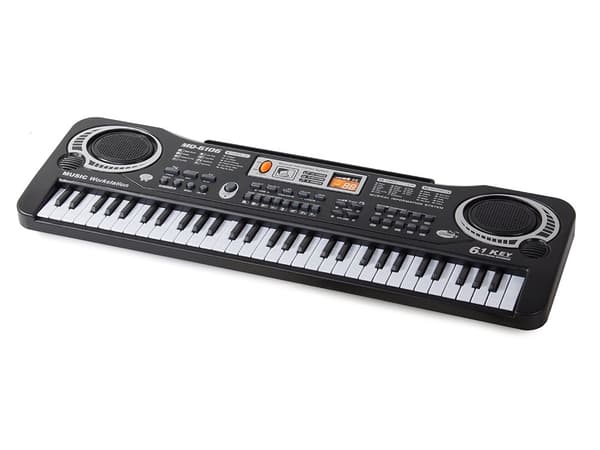 Elektronisk keyboard klaver til børn, med mikrofon, lærende legetøjsinstrument