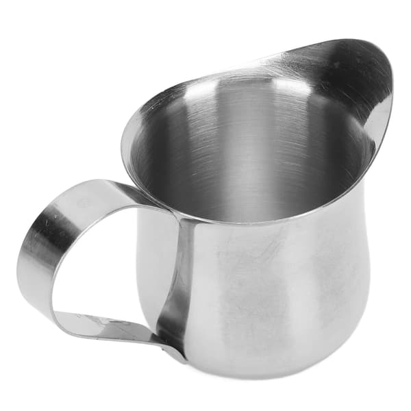 Mælkekande i rustfrit stål, 2 oz, ergonomisk kaffedampkande