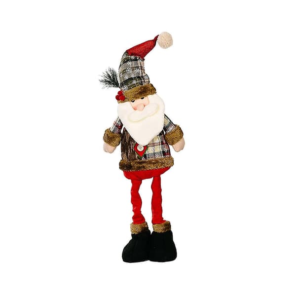 Julefigur Strækben Plysdukke Figur Julemand Figur elder