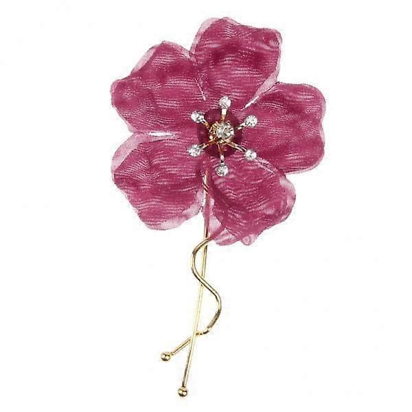 4x Bröllop Hårnålar Clips Blomma Brudtärna Strass Håraccessoarer