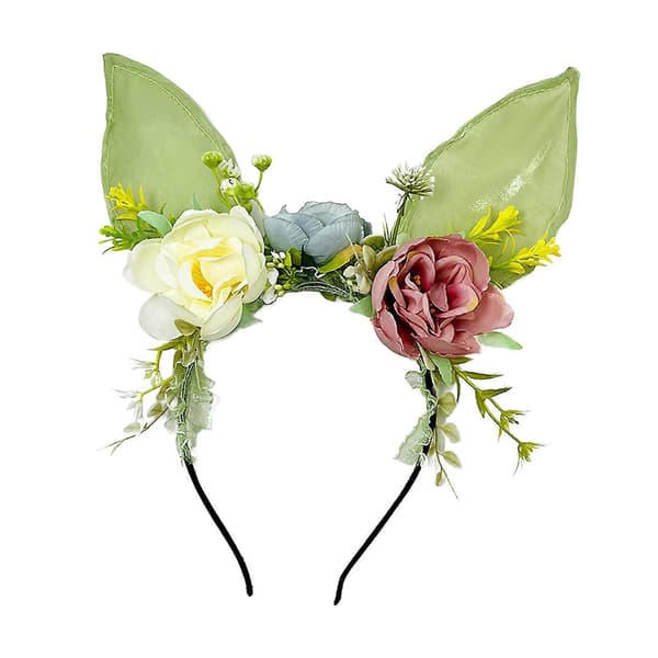 Påskehareører Hodebånd Hodeplagg for Kvinner Jenter Blomsterhårbånd Hår Green