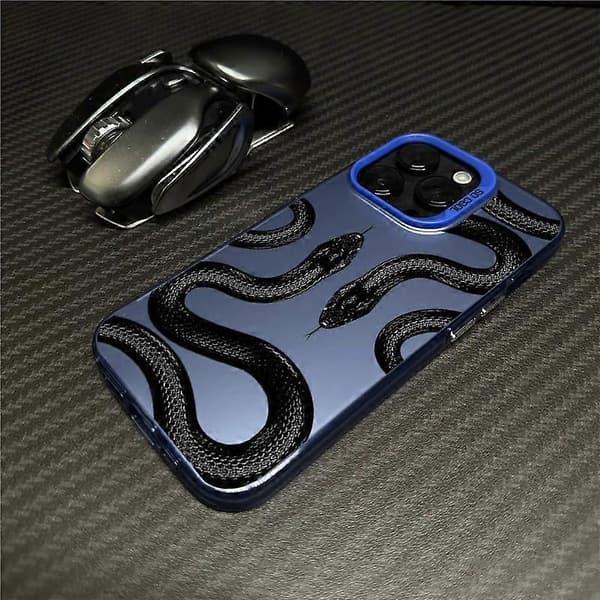 Sanake Design Telefoncover Til iPhone 16 15 14 13 11 Pro Max Mini Blue For iPhone 15 PLUS