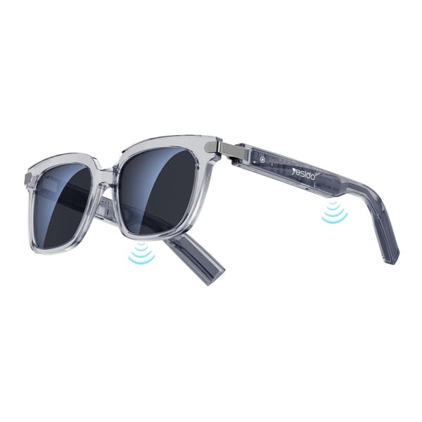 Smarta Bluetooth-glasögon, IP54 vattentäta, HD-samtal, Open-Ear Audio, Solglasögon
