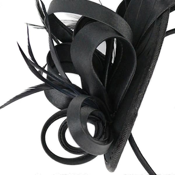 Fascinator-hodebånd for kvinner med fjær, blomster, hodebånd, bryllup, brudehår