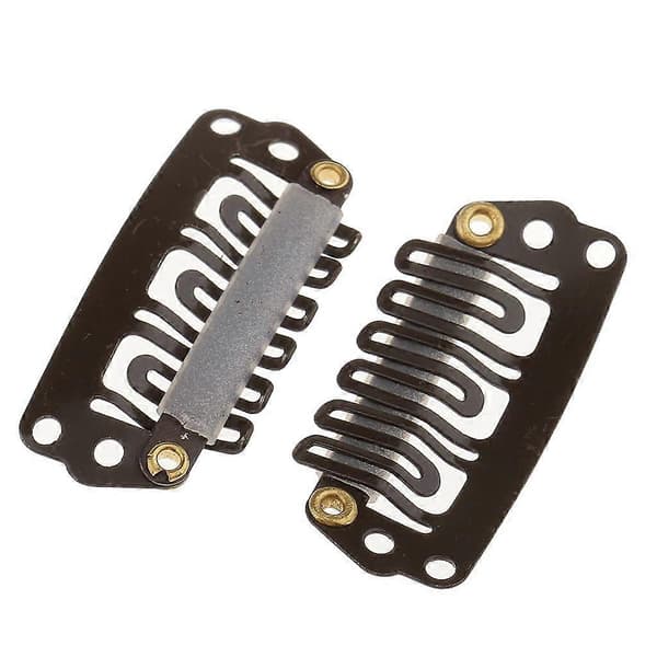 2x 100 st 28mm Metallklämmor för Peruk Hårförlängningar