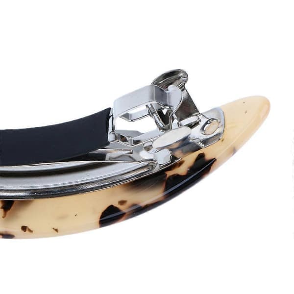 2-4 stk. Dame Fransk Acetat Hårklemme Leopard Buet Hårspænde Kaffe 4 Pcs