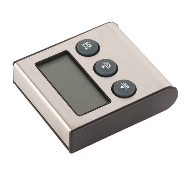 Digital matlagningstermometer med sond, LCD-display, ℃/℉, timer för grillkött