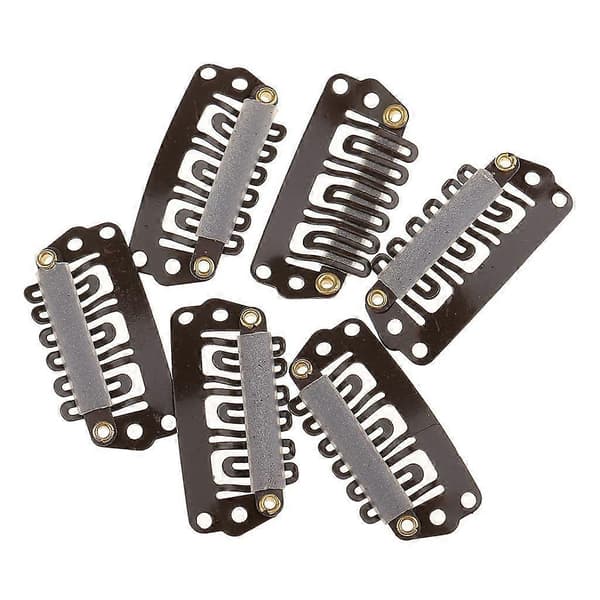 2x 100 stk 28mm Metallklips for Parykk Hårextensions