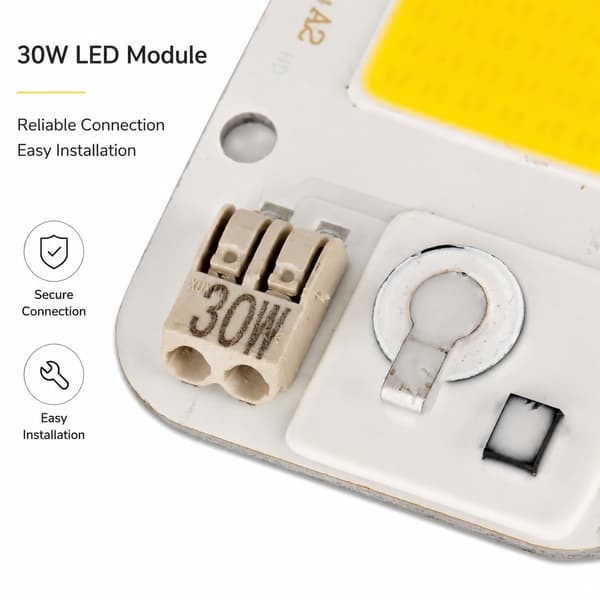 30W LED-chip integrert lampeperle, høytrykksfri drift, for plantelys