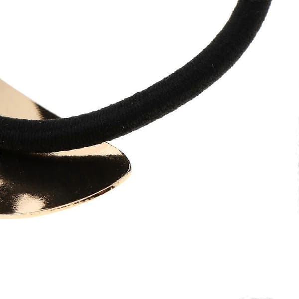 Hårstrikk Elastisk Bånd Mansjett Deksel Hårbånd Kvinner Gold